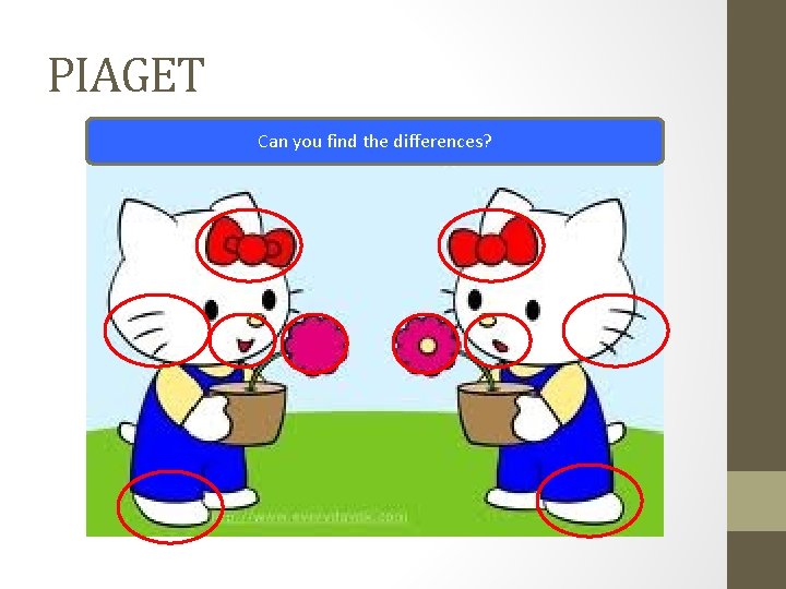 PIAGET Can you find the differences? 