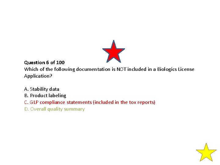 Question 6 of 100 Which of the following documentation is NOT included in a Question 6 of 100 Which of the following documentation is NOT included in a