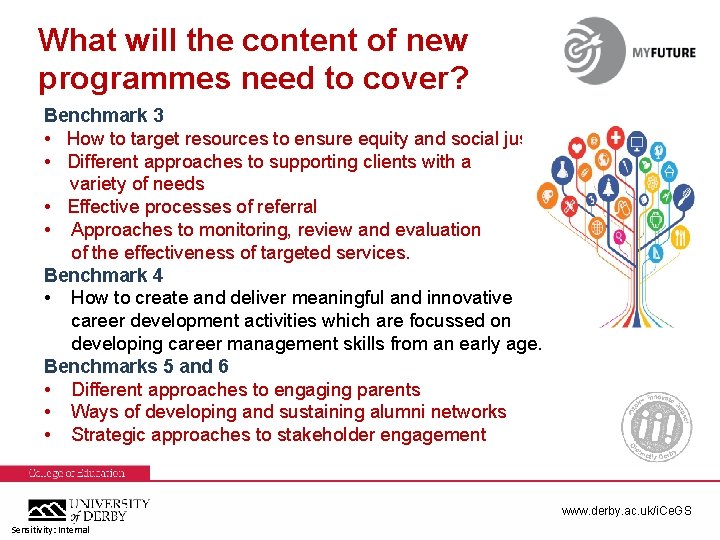What will the content of new programmes need to cover? Benchmark 3 • How