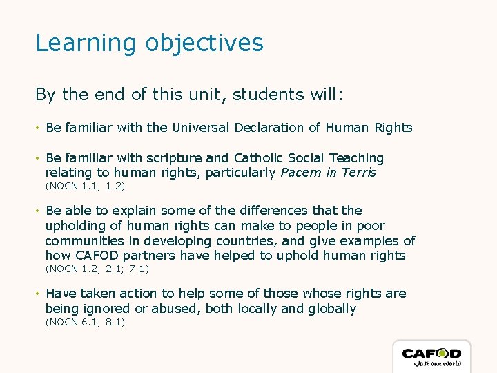3 Learning objectives By the end of this unit, students will: • Be familiar