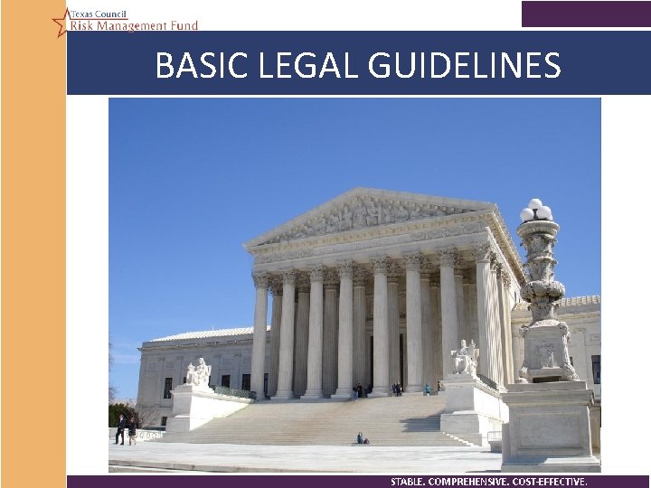 BASIC LEGAL GUIDELINES 