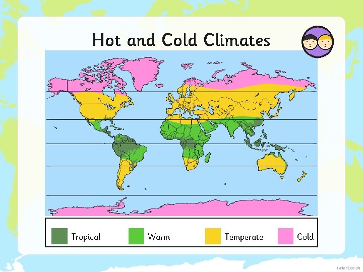 Hot and Cold Climates Tropical Warm Temperate Cold 