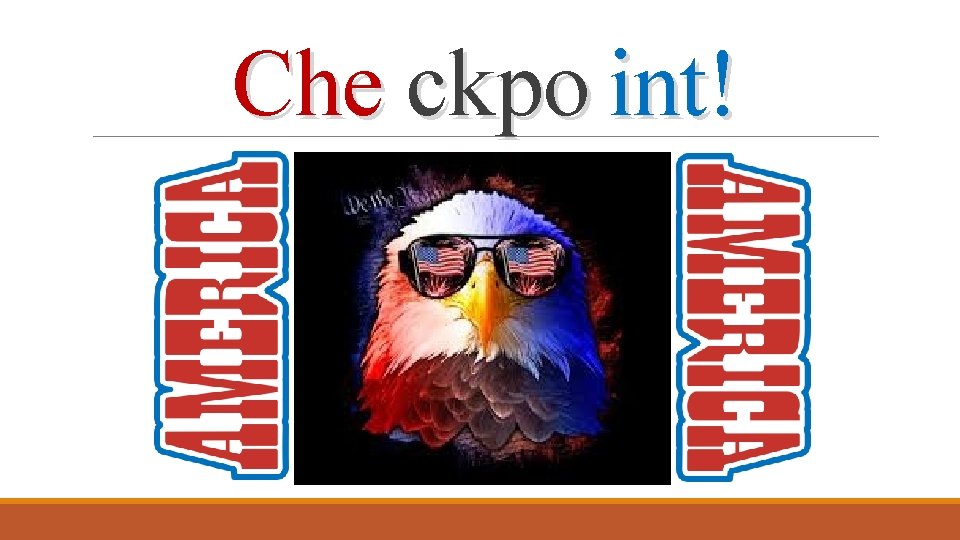 Che ckpo int! 