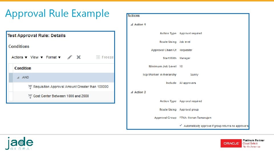 Approval Rule Example Approval Rule Example