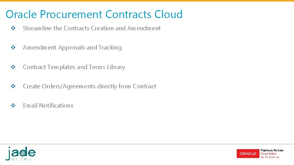 Oracle Procurement Contracts Cloud v Streamline the Contracts Creation and Amendment v Amendment Approvals Oracle Procurement Contracts Cloud v Streamline the Contracts Creation and Amendment v Amendment Approvals