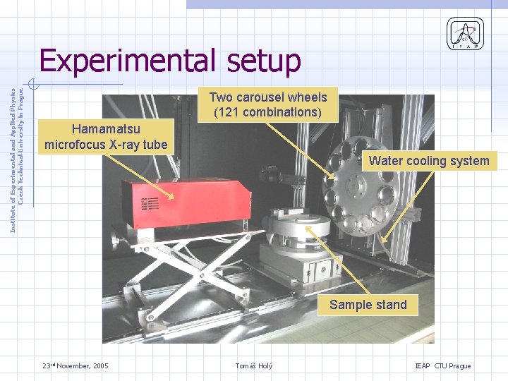 Institute of Experimental and Applied Physics Czech Technical University in Prague Experimental setup Two