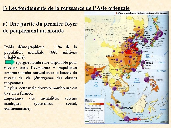 I) Les fondements de la puissance de l’Asie orientale a) Une partie du premier