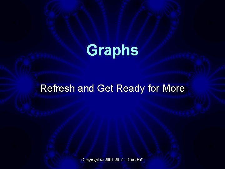 Graphs Refresh and Get Ready for More Copyright