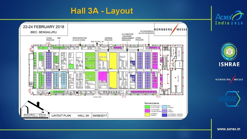 Hall 3 A - Layout www. acrex. in 