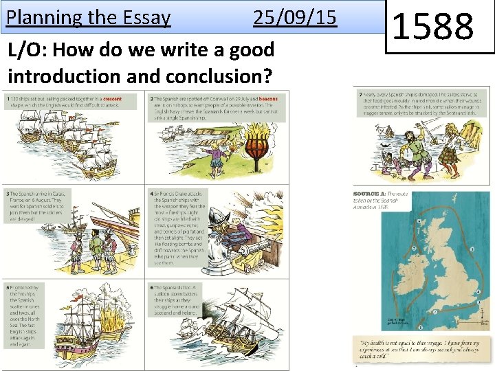 Planning the Essay 25/09/15 L/O: How do we write a good introduction and conclusion?