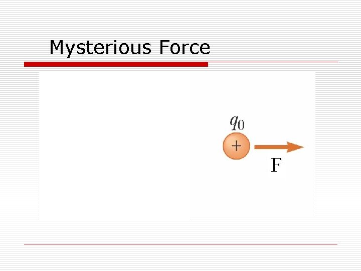 Mysterious Force F Mysterious Force F