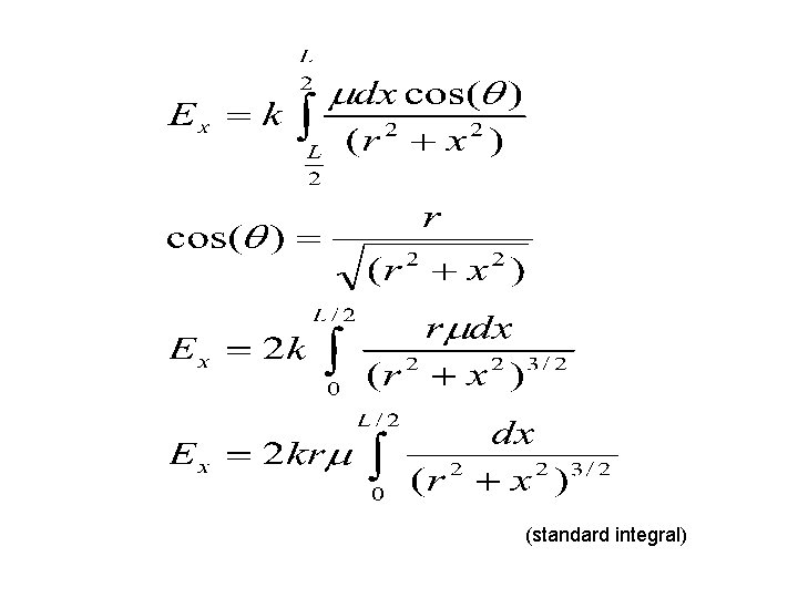 (standard integral) (standard integral)