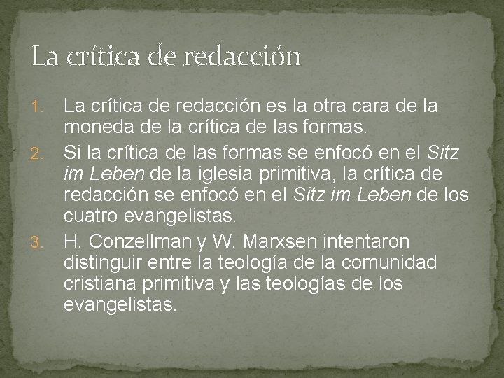 La crítica de redacción es la otra cara de la moneda de la crítica