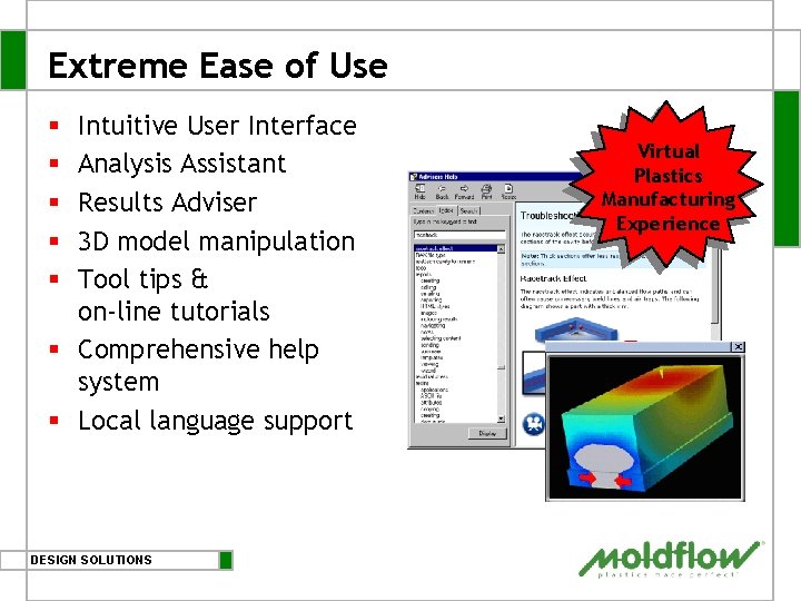 Extreme Ease of Use Intuitive User Interface Analysis Assistant Results Adviser 3 D model