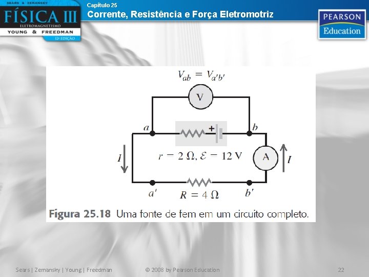 Capítulo 25 Corrente, Resistência e Força Eletromotriz Sears | Zemansky | Young | Freedman