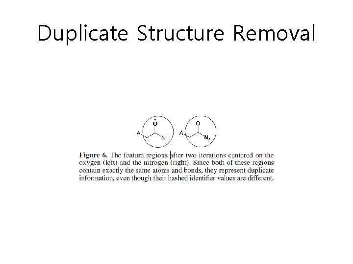 Duplicate Structure Removal Duplicate Structure Removal