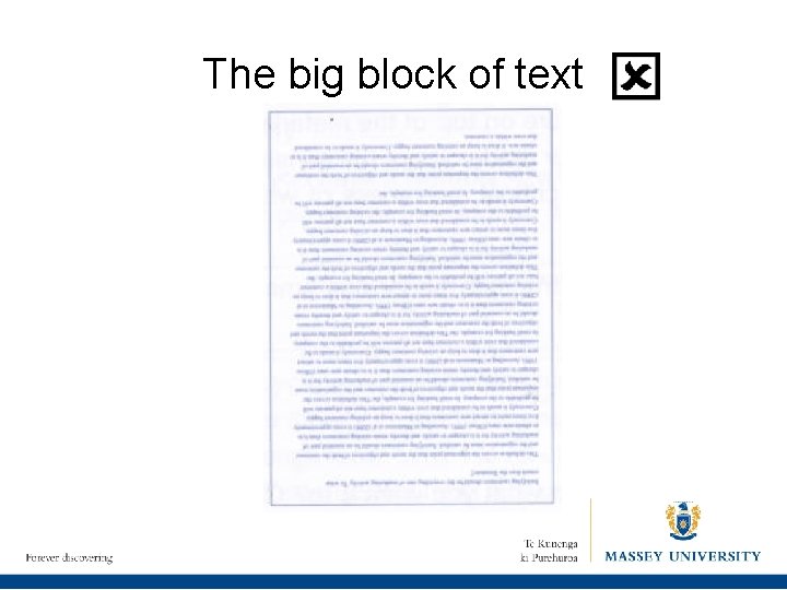 The big block of text 