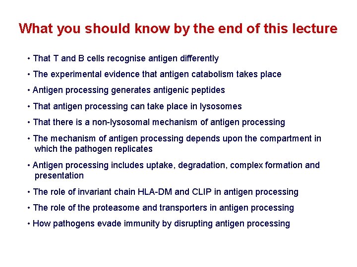 What you should know by the end of this lecture • That T and What you should know by the end of this lecture • That T and