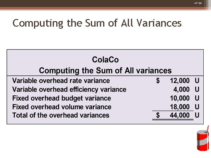 10 -92 Computing the Sum of All Variances 
