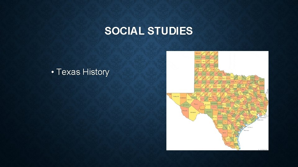 SOCIAL STUDIES • Texas History 