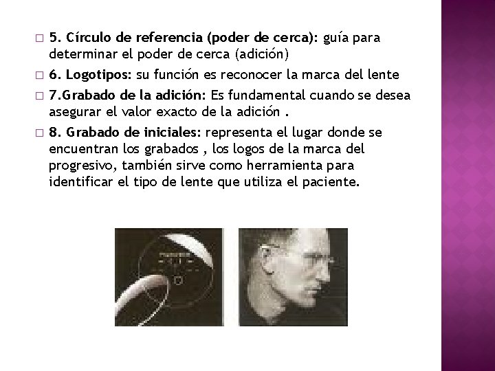 � 5. Círculo de referencia (poder de cerca): guía para determinar el poder de