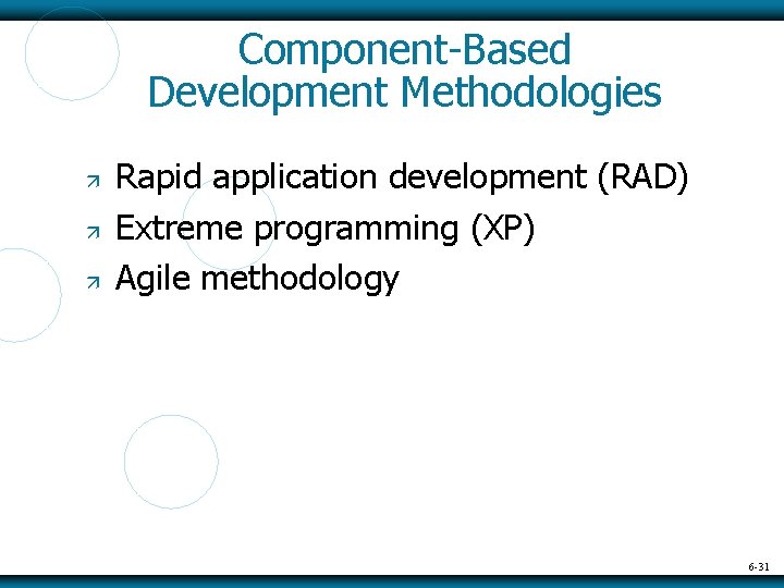 Chapter 6 Systems Development Phases Tools and Techniques