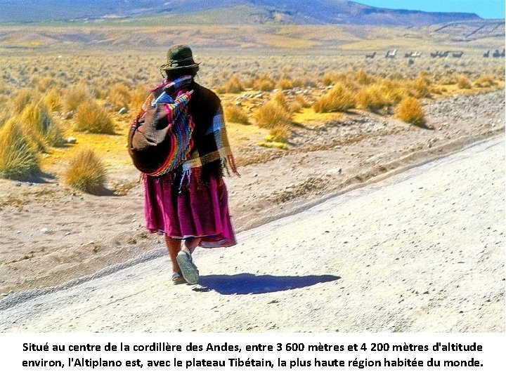 Situé au centre de la cordillère des Andes, entre 3 600 mètres et 4