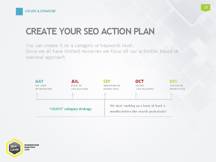 13 CREATE A STRATEGY CREATE YOUR SEO ACTION PLAN You can create it on 13 CREATE A STRATEGY CREATE YOUR SEO ACTION PLAN You can create it on