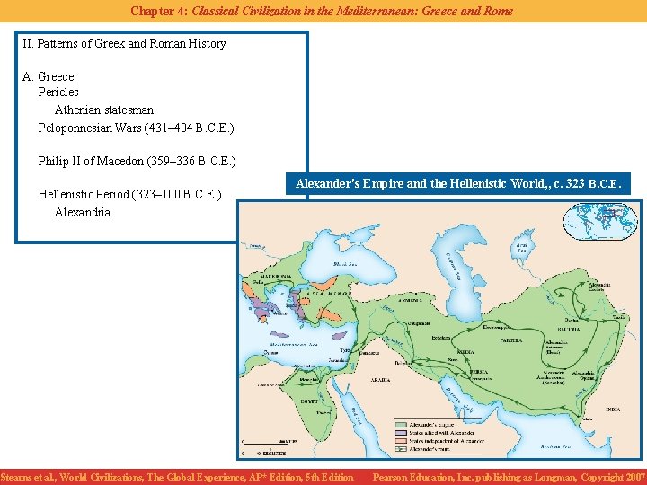 Chapter 4: Classical Civilization in the Mediterranean: Greece and Rome II. Patterns of Greek