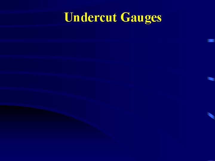 Undercut Gauges 