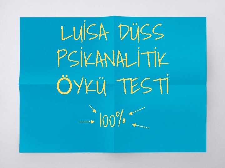 LUİSA DÜSS PSİKANALİTİK ÖYKÜ TESTİ 100% 