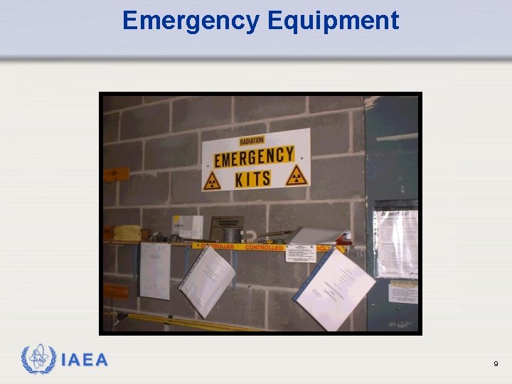 Emergency Equipment IAEA 9 