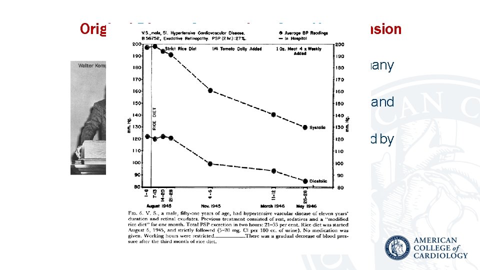 Original Dietary Approach to Stop Hypertension • Came to USA from Germany in 1930.