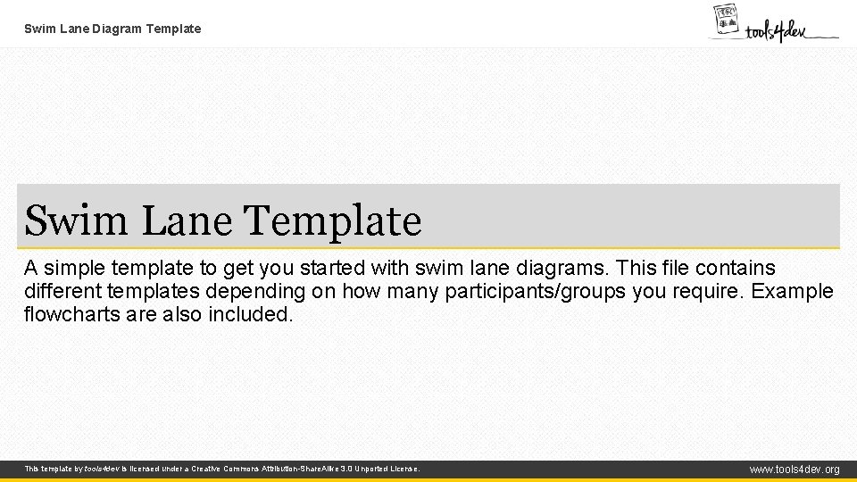 Swim Lane Diagram Template Swim Lane Template A simple template to get you started