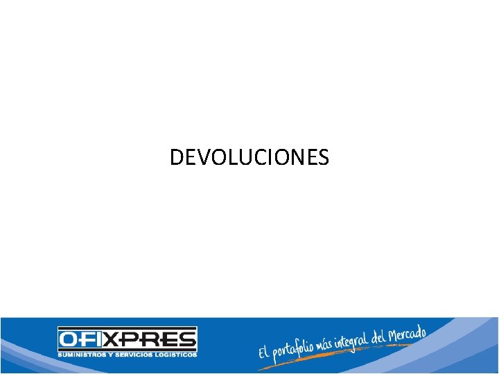 DEVOLUCIONES 