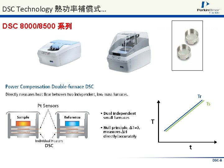 DSC Technology 熱功率補償式… DSC 8000/8500 系列 DSC-8 