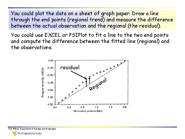 You could plot the data on a sheet of graph paper. Draw a line