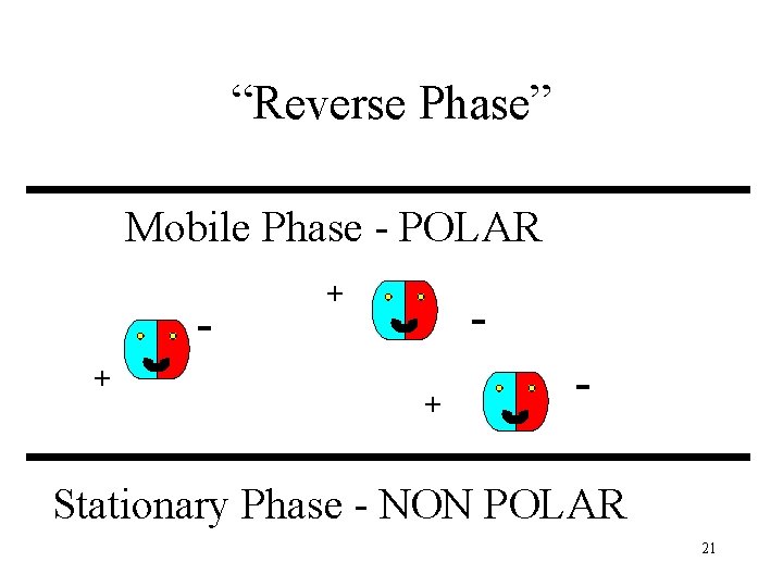 “Reverse Phase” Mobile Phase - POLAR + + + - Stationary Phase - NON