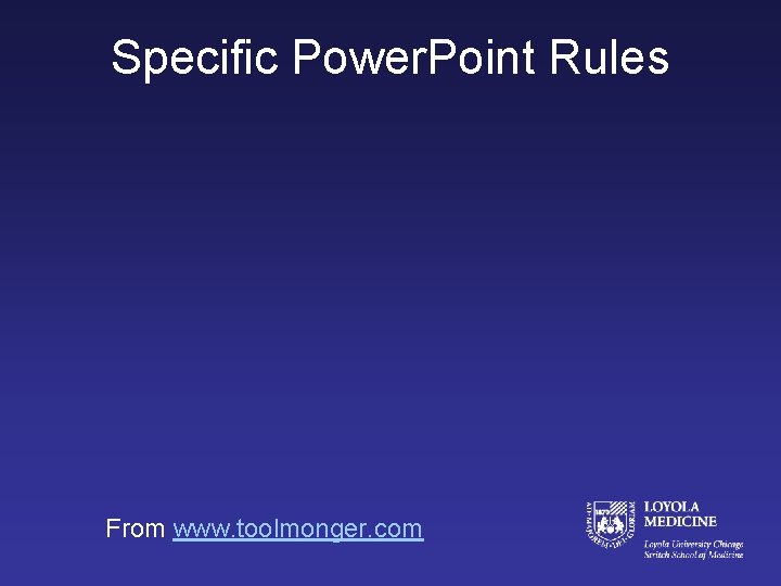 Specific Power. Point Rules From www. toolmonger. com 