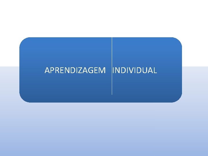 APRENDIZAGEM INDIVIDUAL 