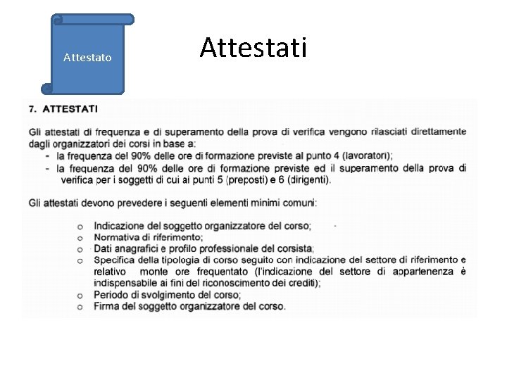 Attestato Attestati 