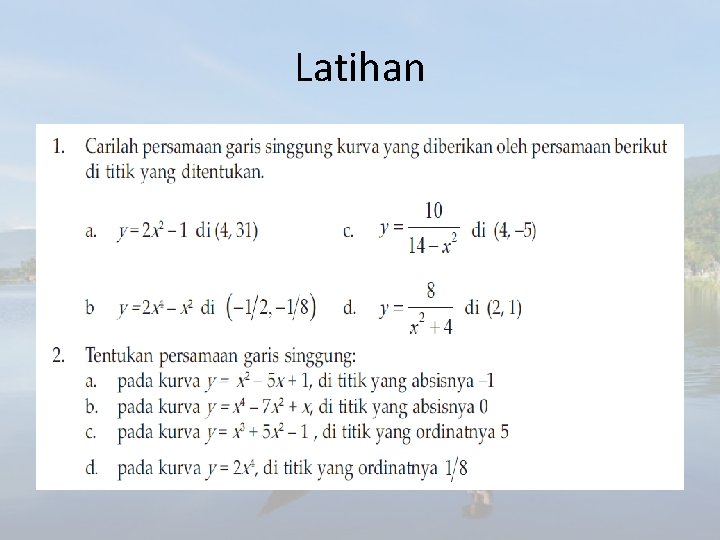 Latihan 