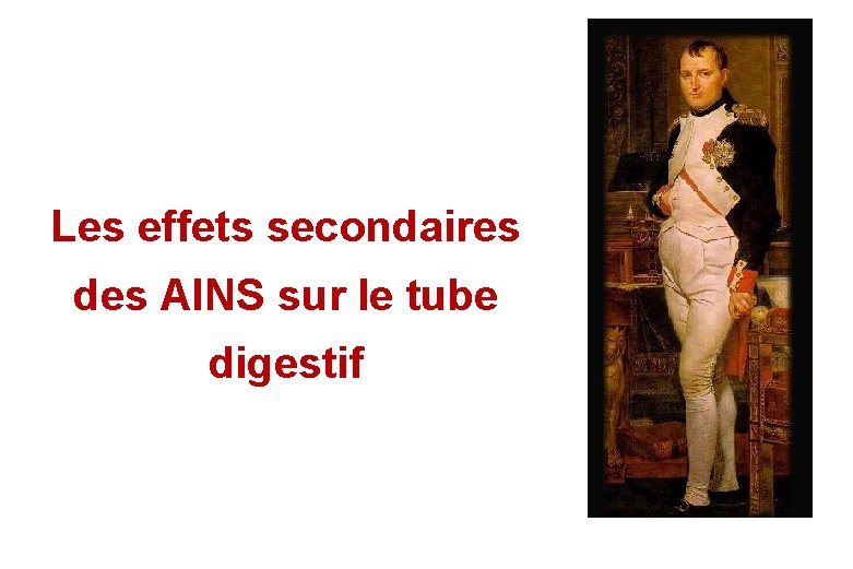 Les effets secondaires des AINS sur le tube digestif 