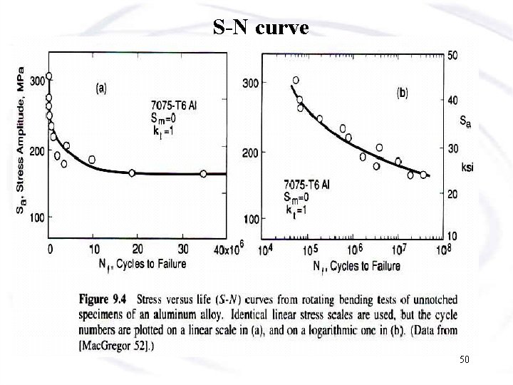 S-N curve 50 