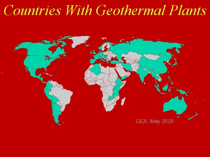 Countries With Geothermal Plants 