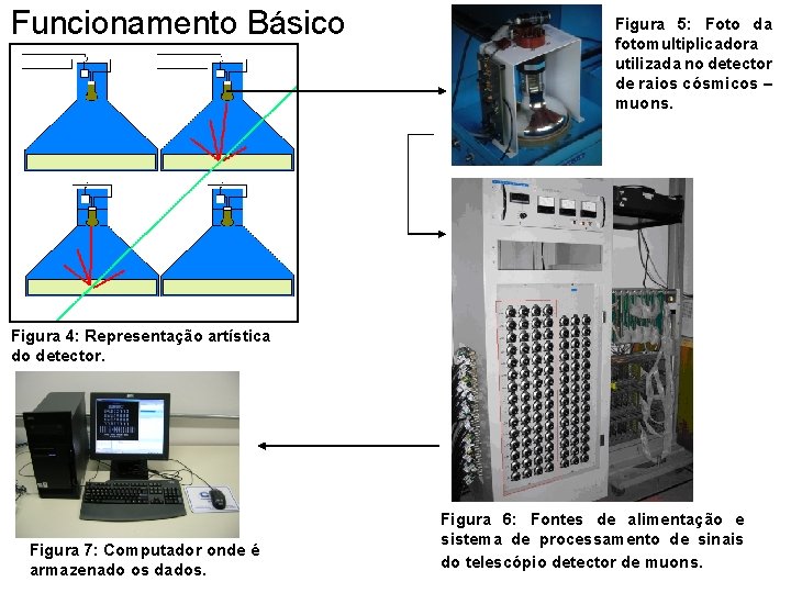 Funcionamento Básico Figura 5: Foto da fotomultiplicadora utilizada no detector de raios cósmicos –