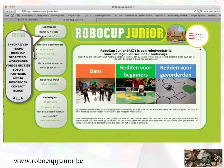 www. robocupjunior. be 