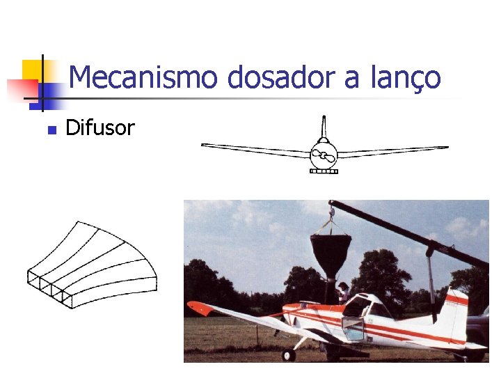 Mecanismo dosador a lanço n Difusor 