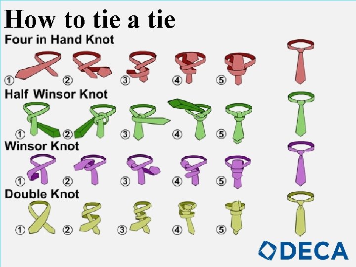 How to tie a tie 