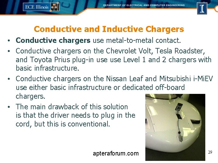 Conductive and Inductive Chargers • Conductive chargers use metal-to-metal contact. • Conductive chargers on Conductive and Inductive Chargers • Conductive chargers use metal-to-metal contact. • Conductive chargers on